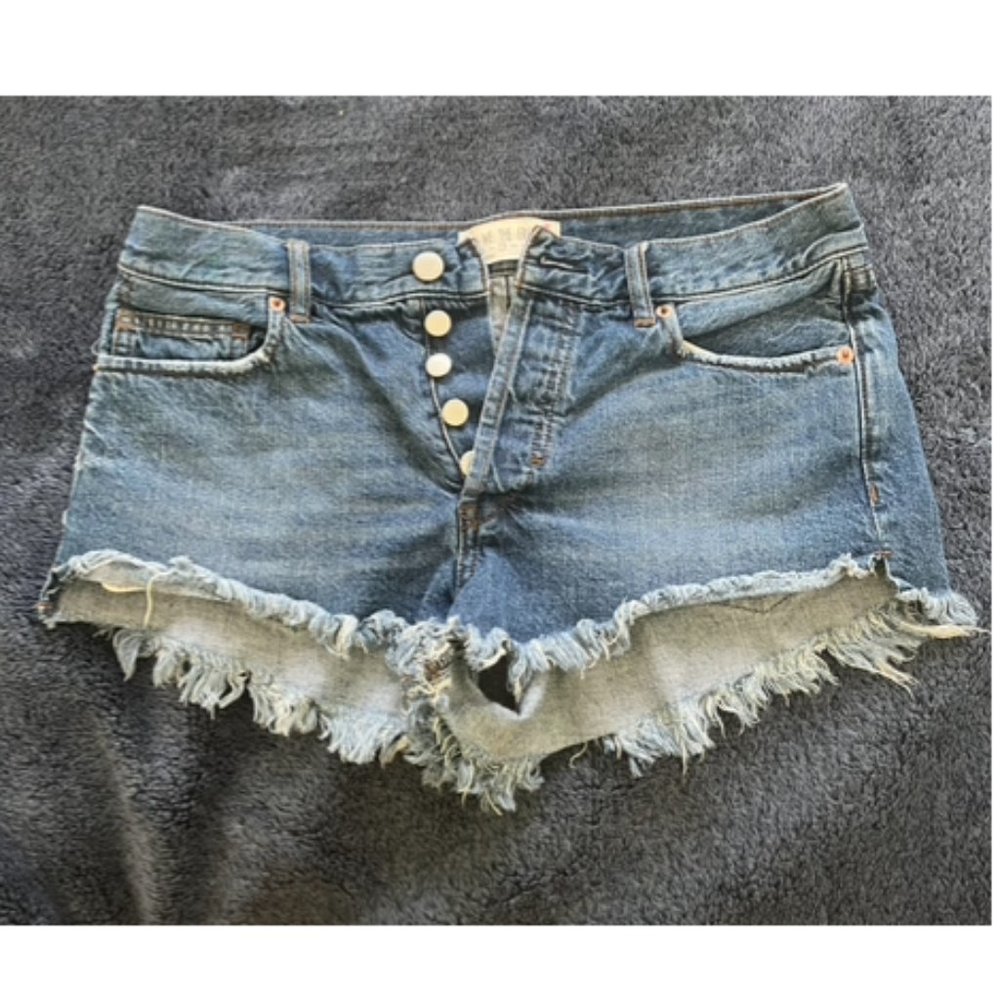 Free People Low Rise Jean Shorts size 27